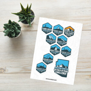 Arizona Winter Sticker sheet
